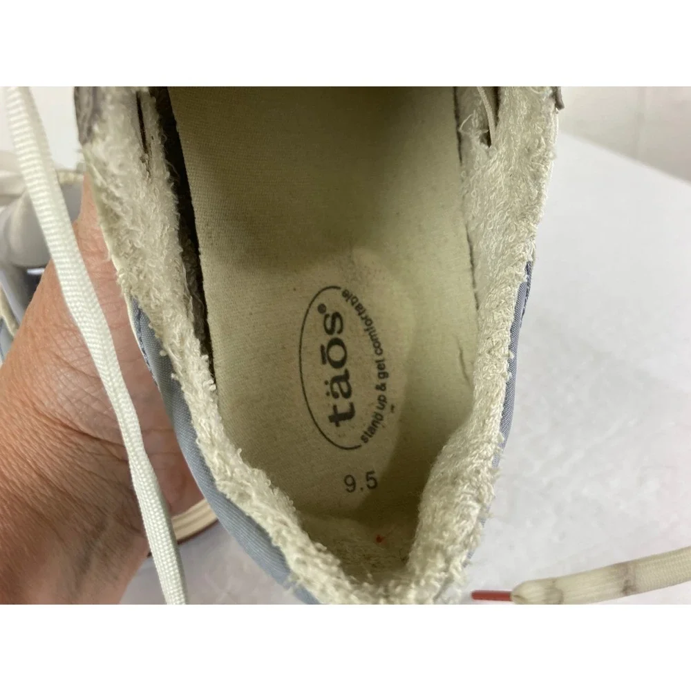 Taos Direction Sneakers Women Sz 9.5 Taupe Multi Colorblock Comfort Shoes